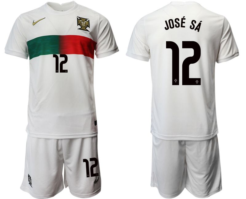 Men 2022 World Cup National Team Portugal away white 12 Soccer Jersey